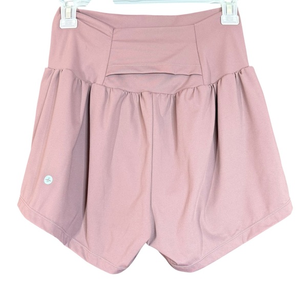 Vuori Performance Dream Knit Rose Mauve High Rise Lined Shorts Women’s Size S - Picture 9 of 13